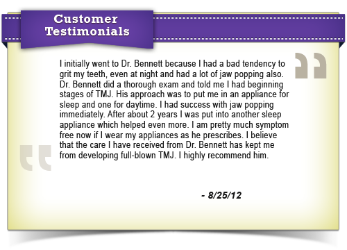 Testimonial6 - Tulsa TMJ Orofacial & Sleep Disorders Clinic